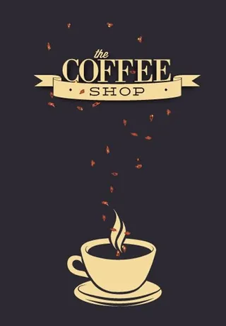 咖啡海报 背景矢量素图片