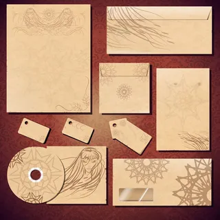 绘画卡片模板矢量素材