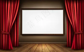 精美舞台幕布背景矢量素材