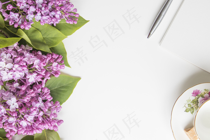 简约小清新文艺风插花静物摆拍背景