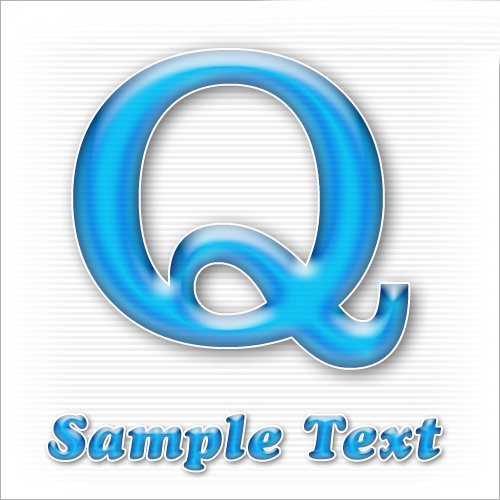 Q字体样式模板素材psd模版下载