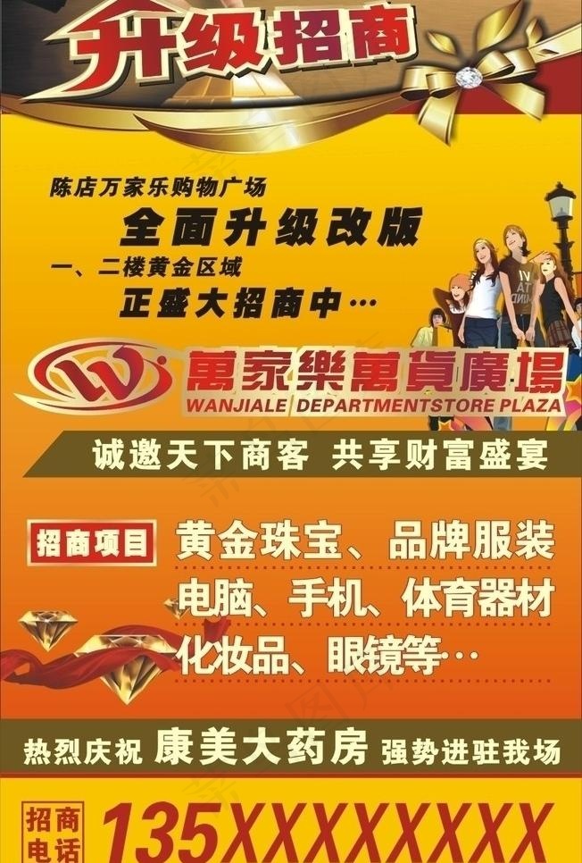 升级招商图片cdr矢量模版下载
