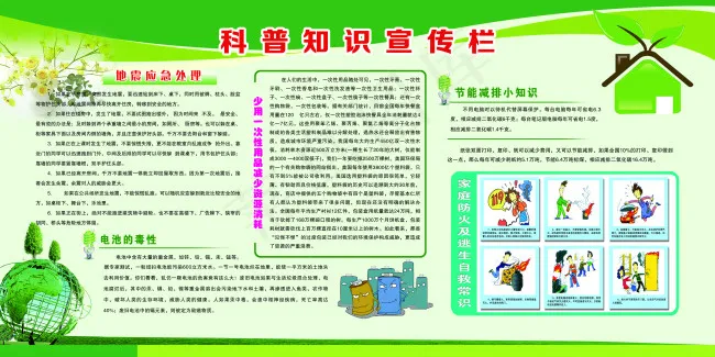 科普知识宣传psd模版下载