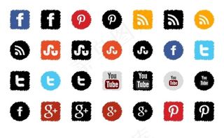 社交媒体LOGO图标下载