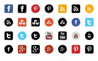 社交媒体LOGO图标下载
