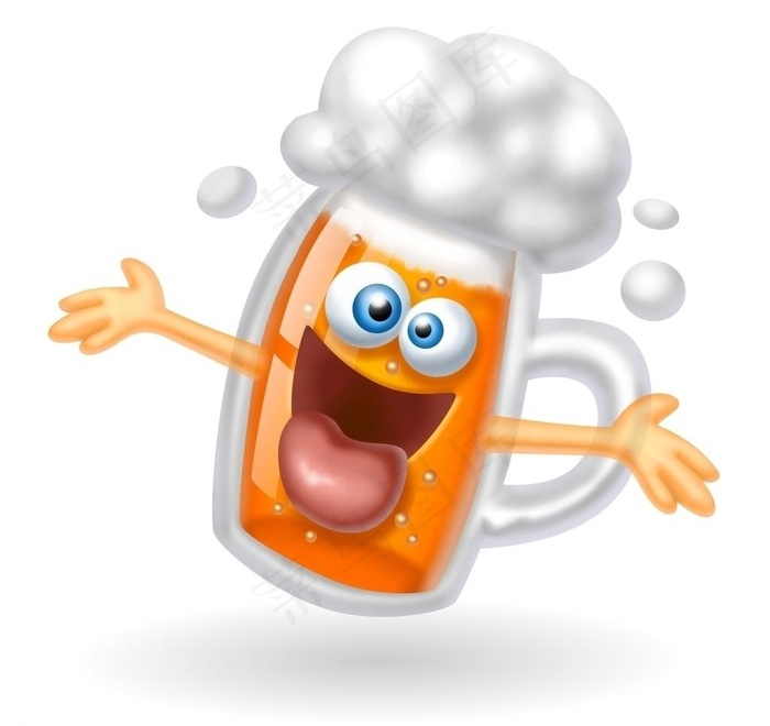 啤酒3d小人图片