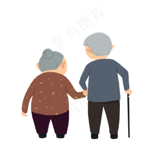 感恩节手绘父母背影感恩节手绘父母背影