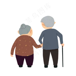 感恩节手绘父母背影感恩节手绘父母背影