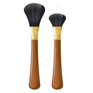 化妆刷矢量