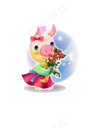 2007最新韩国新春情侣猪矢量图1...