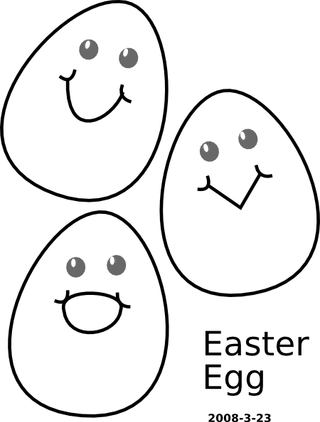 复活节彩蛋的剪贴画