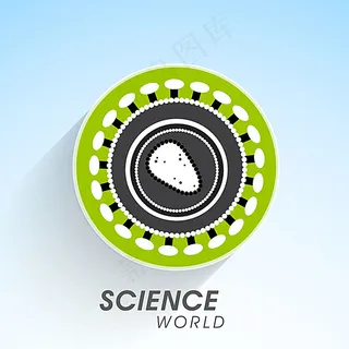彩色采用科学主题背景