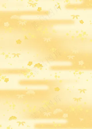 黄色云星碎花点缀背景图