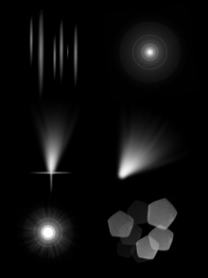 光效星光白色点光光晕炫光高光矢量光圈