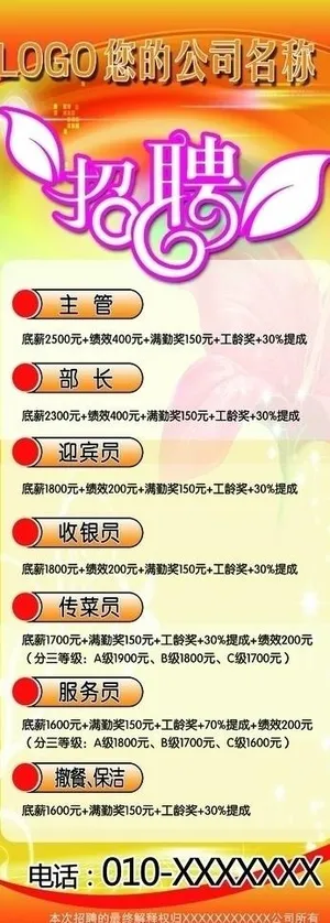 招聘易拉宝 招聘广告图片