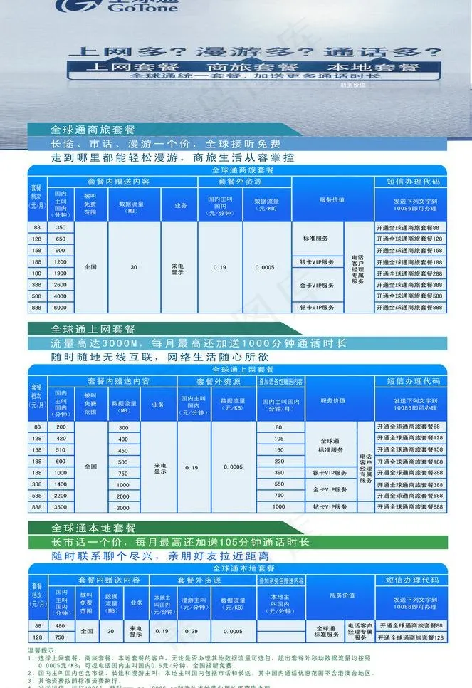 全球通通讯图片psd模版下载