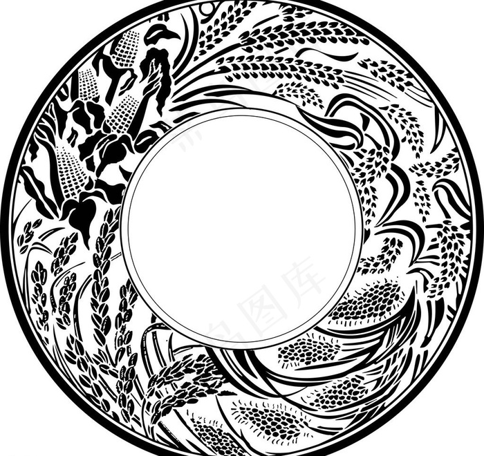 稻谷图片ai矢量模版下载