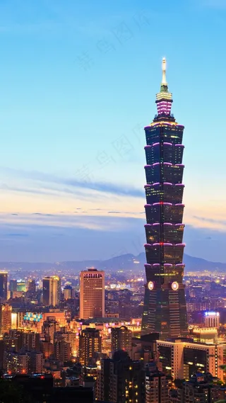 台北101摩天大楼高清图片