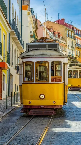 街道观光车高清摄影图片