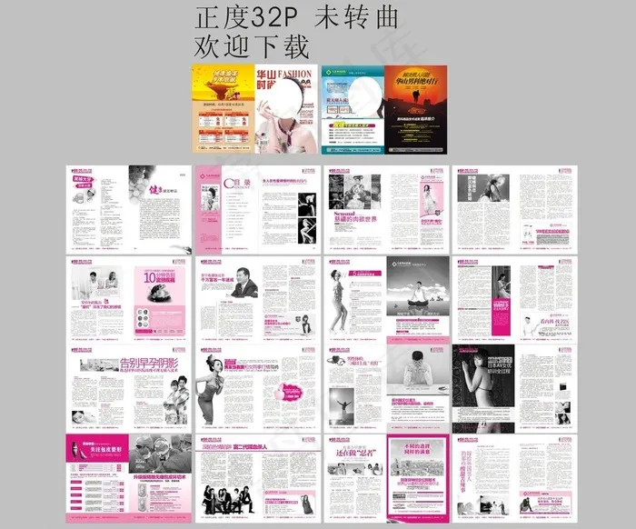 医疗杂志 正度32p图片cdr矢量模版下载