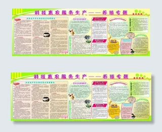 科技惠农宣传栏养殖专题素材