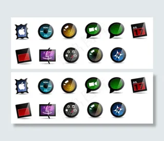 黑色水晶应用图标素材