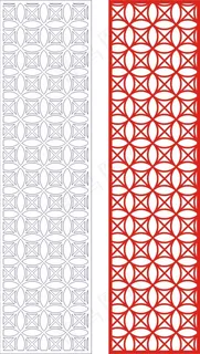 矢量镂空花纹边框底纹中式