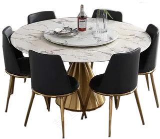 黑金贵族餐桌免扣素材