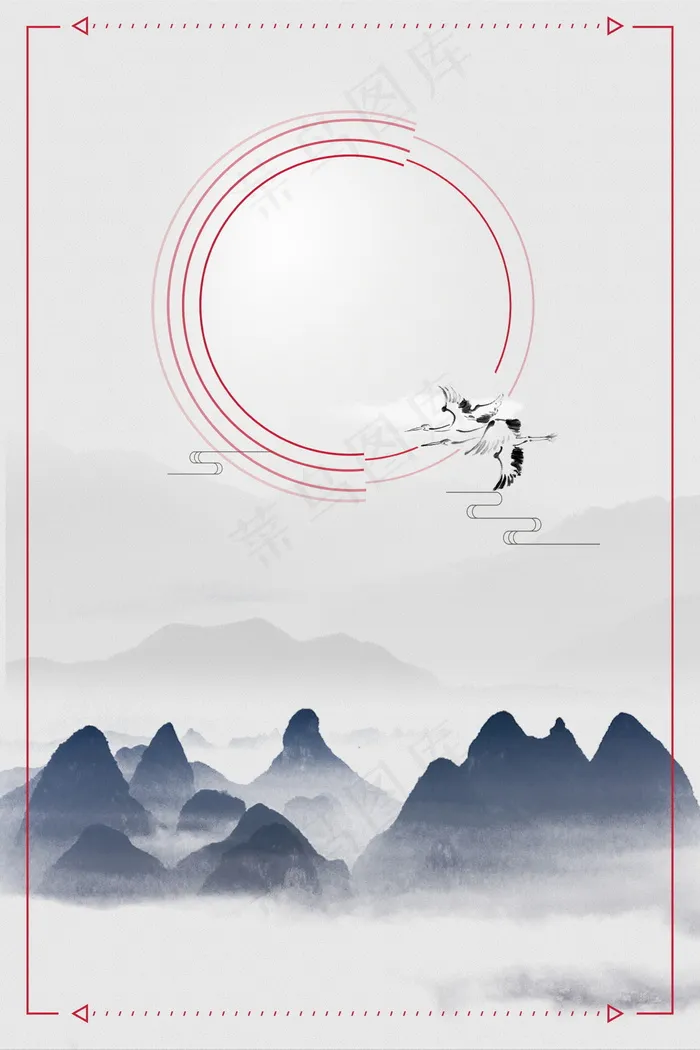 中国风 中国风背景图片psd模版下载