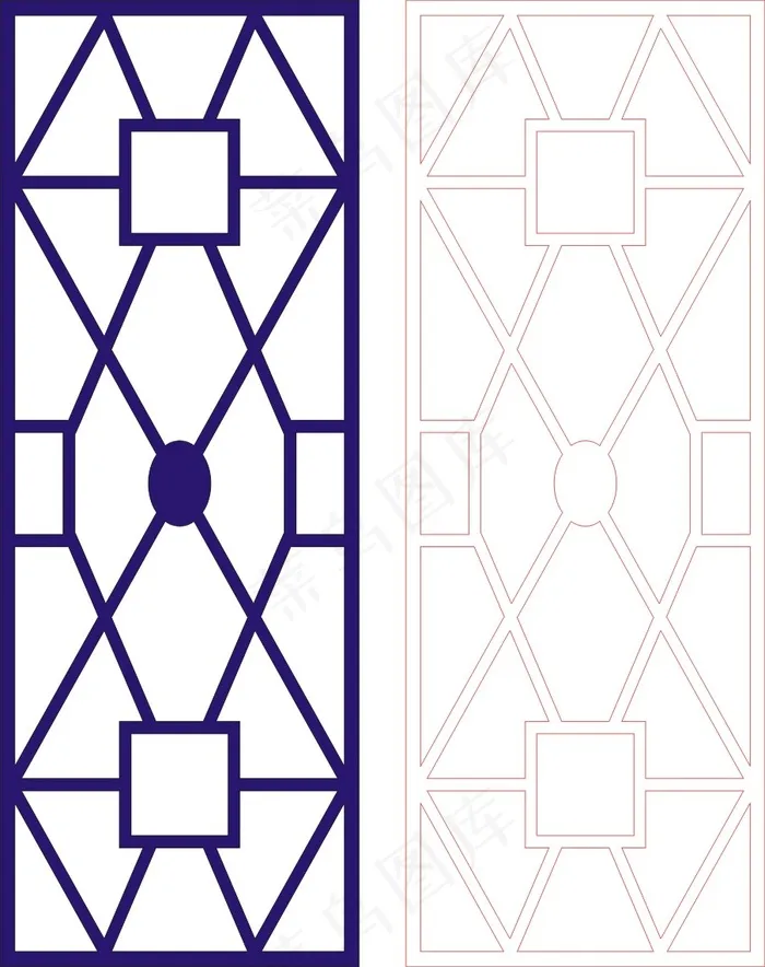 矢量镂空花纹边框底纹中式cdr矢量模版下载