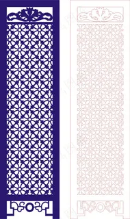 矢量镂空花纹边框底纹中式