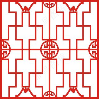 矢量镂空花纹边框底纹