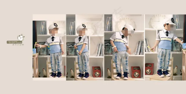 儿童相册宽幅模板