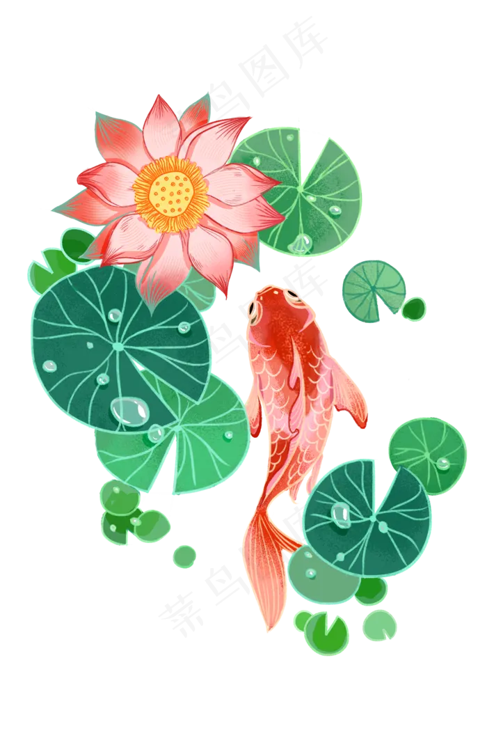 连年有余 新年祝福装饰素材连年有余 新年祝福装饰素材psd模版下载