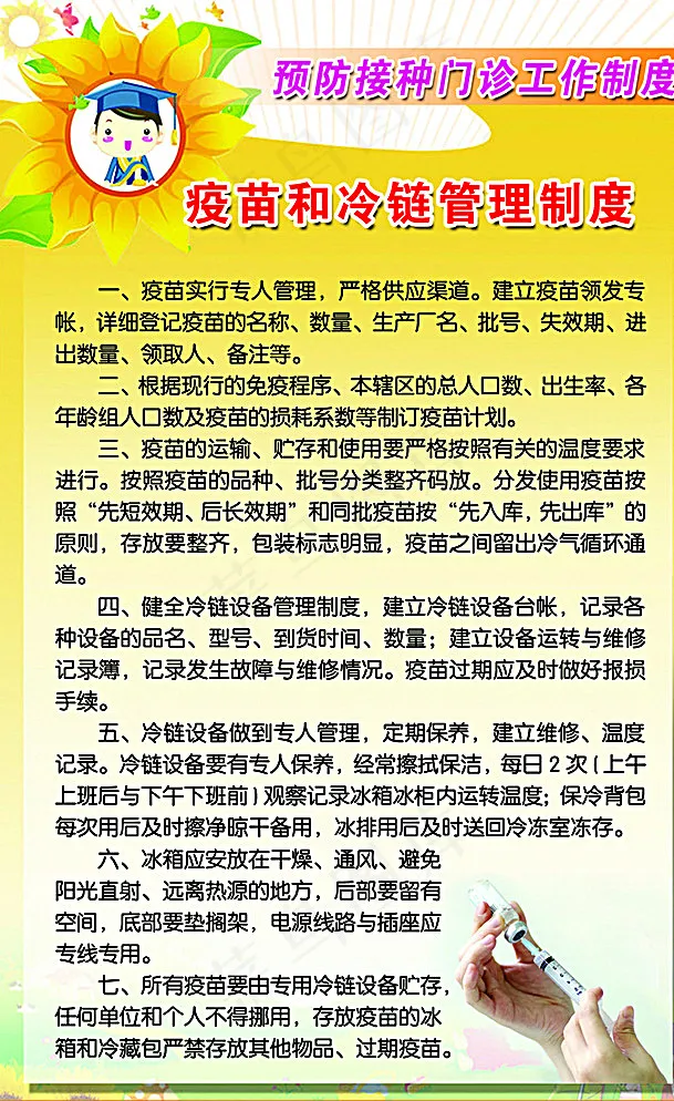 免疫预防制度图片psd模版下载