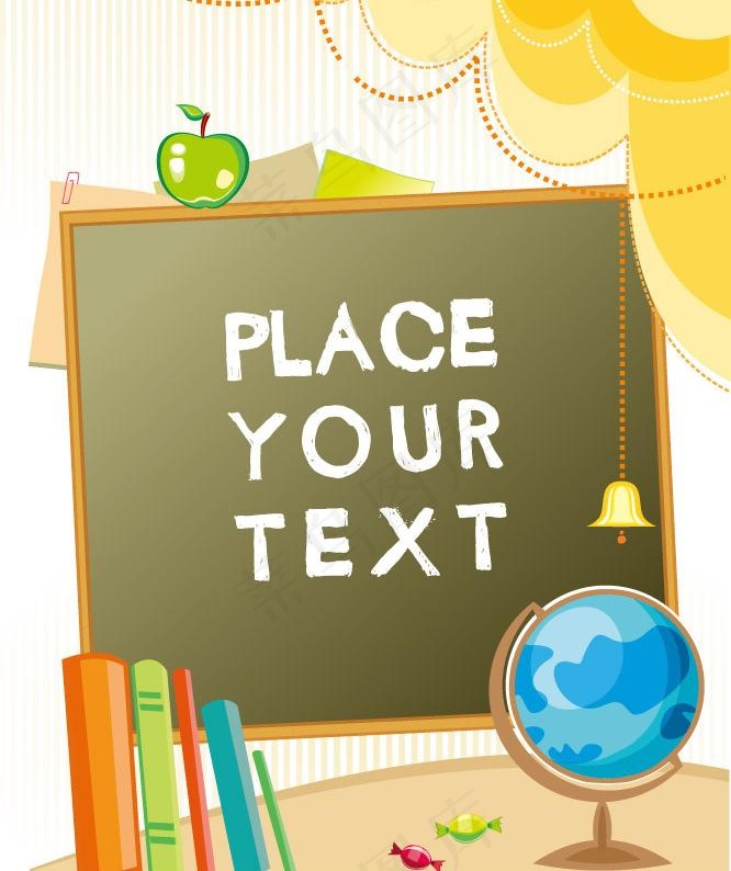 学校学生用品图片eps,ai矢量模版下载