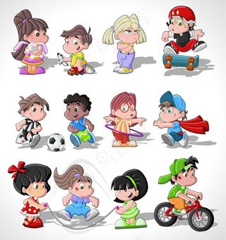 可爱卡通儿童表情图片