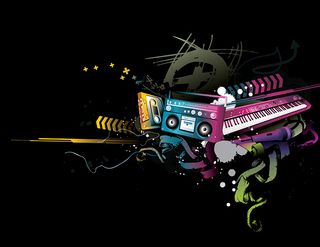 潮流音乐设计矢量素材