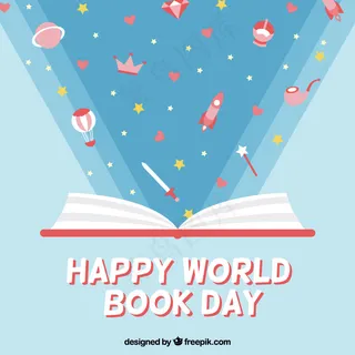 精彩的故事背景的开放书