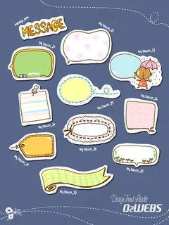 各种卡通对话框