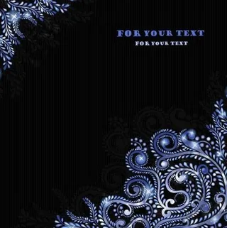 璀璨的星光花纹背景矢量素材