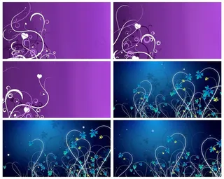 紫色花纹枝条生长蔓延小花视频素材