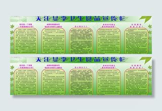 关爱夏季卫生食品宣传栏图片