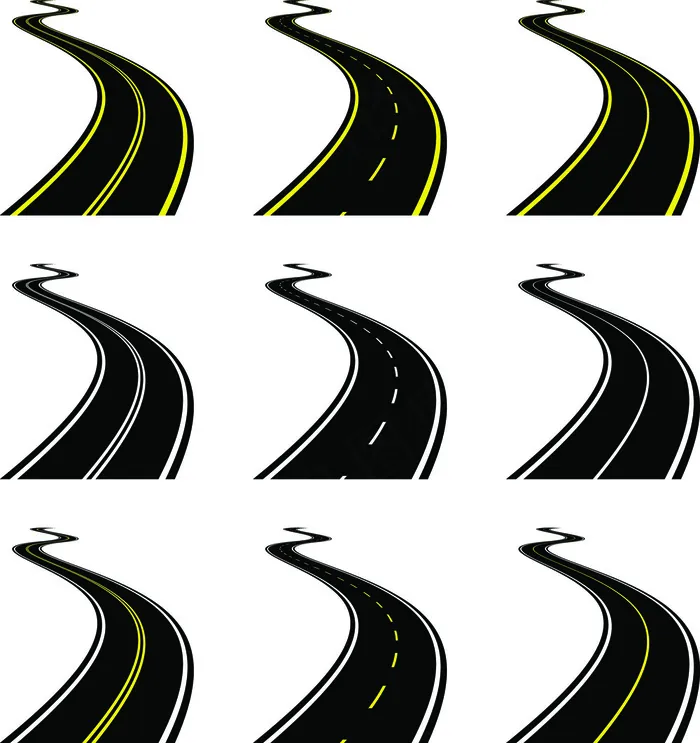 高架桥高速公路矢量素材