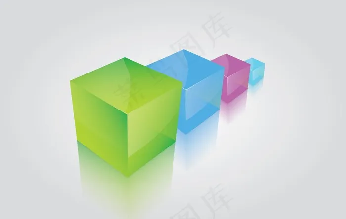 矢量透明正方体图片ai矢量模版下载