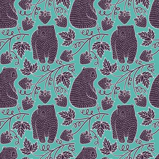 卡通可爱北欧童话梦幻儿童动物无缝平铺背景头像印刷矢量图片素材