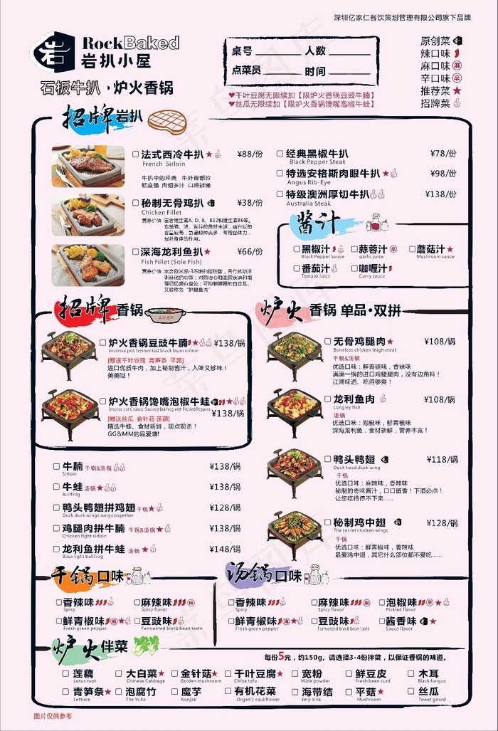 火锅菜单设计_CDR素材下载-点菜单(1400X600)cdr矢量模版下载