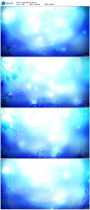 蓝色唯美粒子花纹动态LED循环视频... 蓝色唯美粒子花纹动态LED循环视频...
