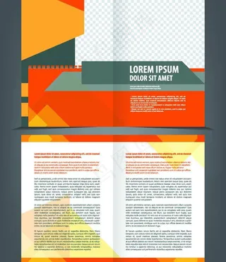 三折页画册图片