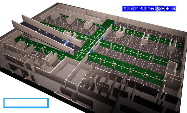地下停车场效果图-1psd模版下载